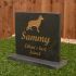 Large Slate Pet Headstone on plinth