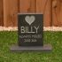 Small Slate Pet Headstone on plinth