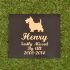 Granite Pet Memorial Plaque - Large