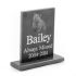 Small Slate Pet Headstone on plinth with your pet's photograph