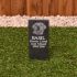 Small Slate Memorial Stake with your dog's photograph - 30 x 10cm