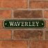 Polished Aluminium Rectangle House Sign - 30.5 x 6.5cm