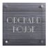 Ridged Slate House Sign with acrylic front panel 50 x 50cm - 2 lines of text