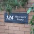 Ridged Slate House Address Sign - 50 x 20cm