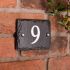 Rustic Slate House Number with 1 Digit