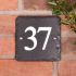 Square Rustic Slate House Number - 15 x 15cm