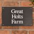 Rustic Slate House Sign - 40.5 x 25.5cm