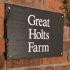 Rustic Slate House Sign - 40.5 x 25.5cm