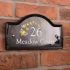 27.5 x 16.5cm Save The Bees Black Engraved Ceramic Bridge House Sign