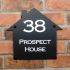 Rustic Slate House Sign - 27 x 30cm