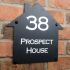 Rustic Slate House Sign - 27 x 30cm