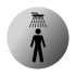 Shower Symbol Door Sign