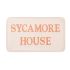 Cream Painted Aluminium Rectangle House Sign - 30 x 17.5cm