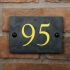 Smooth Slate House Number with 2 digits