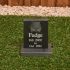 Small Slate Pet Headstone on plinth with your pet's photograph