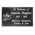 Commemorative Plaque Smooth slate (black) 40.5 x 25.5cm