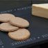 Cheese board in slate with named cheeses border