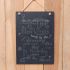 Christmas Slate hanging sign (portrait) - 