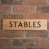 Oak Wooden House Sign 1 Line - 40.5 x 10cm