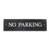 No Parking Sign in slate