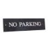 No Parking Sign in slate