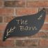 Rustic Slate Leaf House Sign - 40 x 35cm