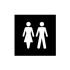 Toilets Symbol Door Sign