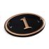 Oval Brass House Number - 14 x 10cm