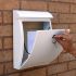 All Weather White Plastic Letterbox - personalised with your address