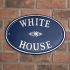 Aluminium Oval House Sign - 44.5 x 30cm