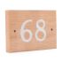 2 Digit Solid Oak Wood House Number